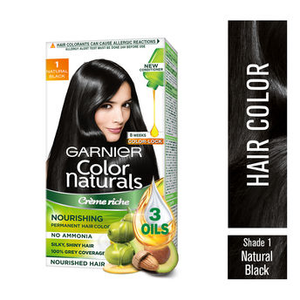 Garnier Color Naturals Creme Hair Color 1 Natural Black 70ml